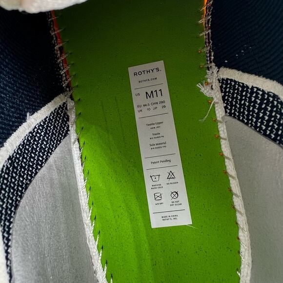 Rothy’s The RS01 Sneaker in Hudson Men’s Size 11 NEW - Picture 8 of 11